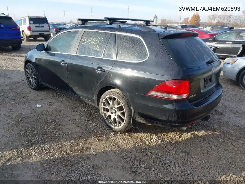 3VWML7AJ4EM620893 2014 Volkswagen Jetta Sportwagen 2.0L Tdi