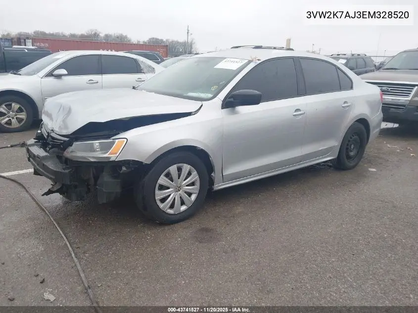 3VW2K7AJ3EM328520 2014 Volkswagen Jetta 2.0L S