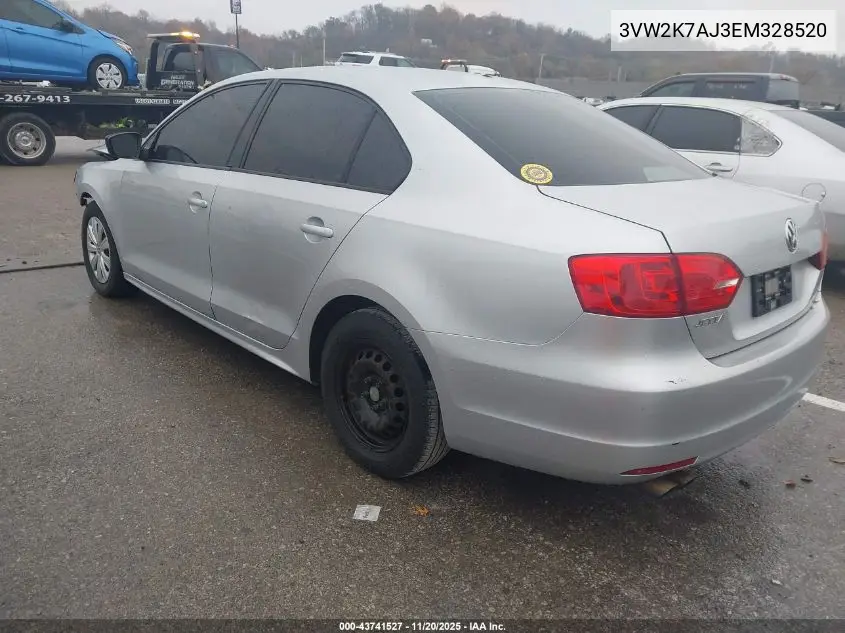 3VW2K7AJ3EM328520 2014 Volkswagen Jetta 2.0L S