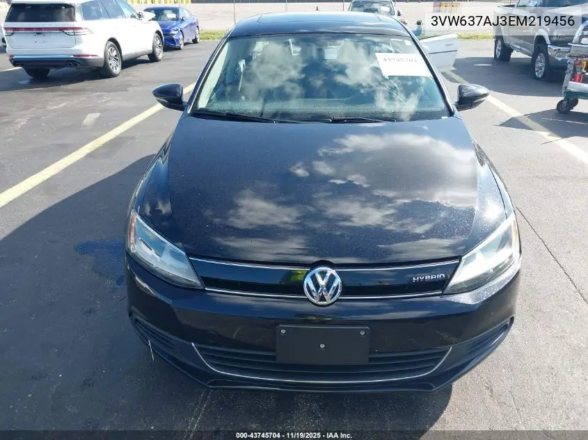 3VW637AJ3EM219456 2014 Volkswagen Jetta Hybrid Sel
