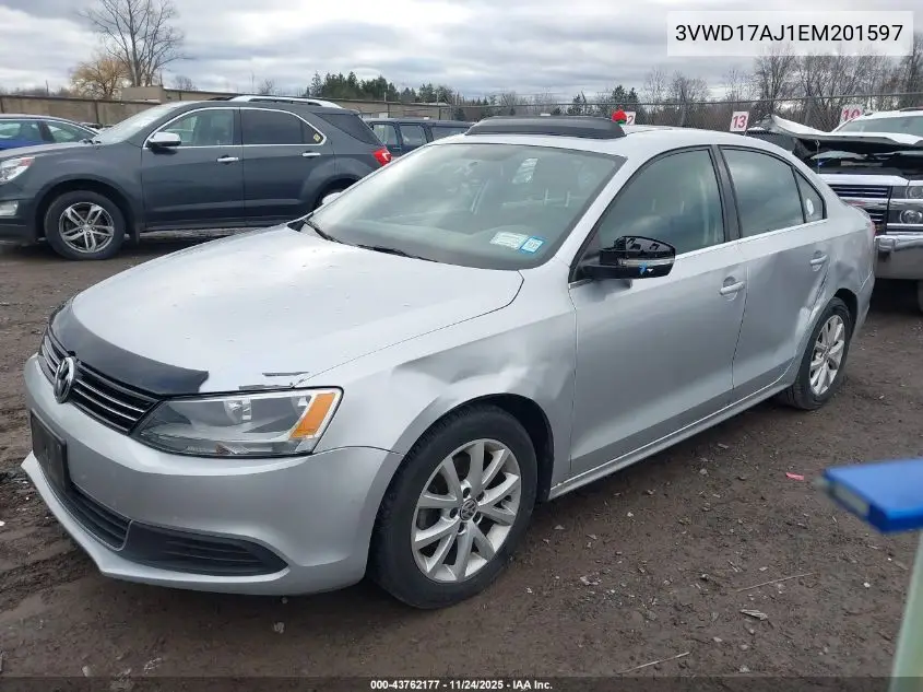 3VWD17AJ1EM201597 2014 Volkswagen Jetta 1.8T Se