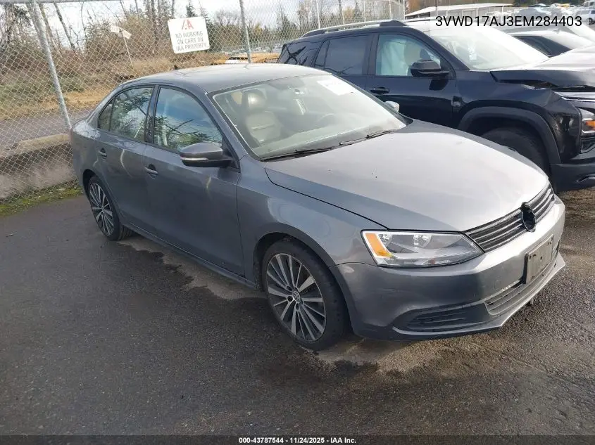 3VWD17AJ3EM284403 2014 Volkswagen Jetta 1.8T Se