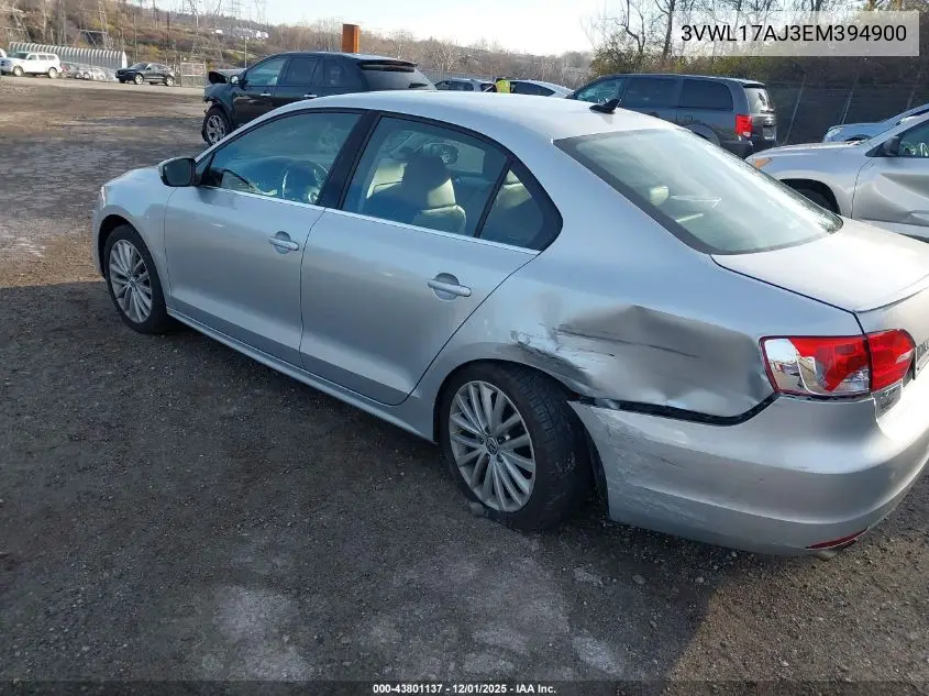 3VWL17AJ3EM394900 2014 Volkswagen Jetta 1.8T Sel