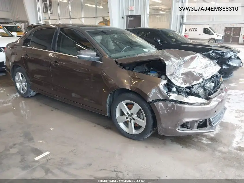 3VW3L7AJ4EM388310 2014 Volkswagen Jetta 2.0L Tdi