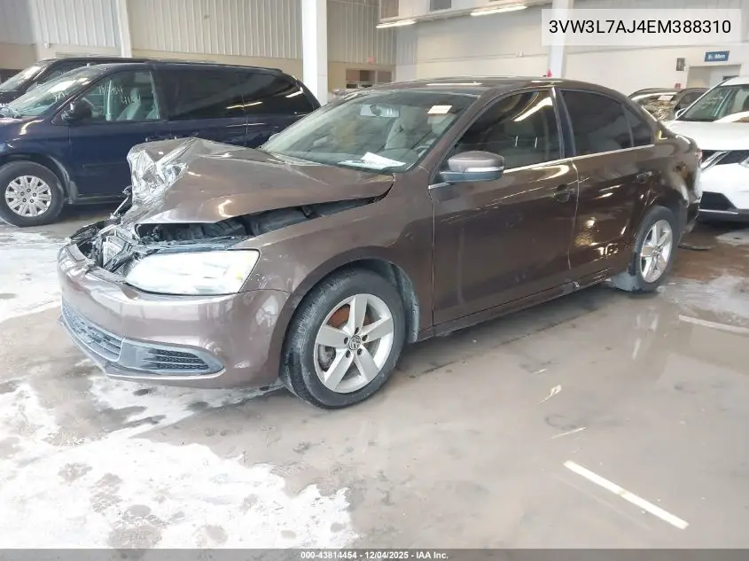 3VW3L7AJ4EM388310 2014 Volkswagen Jetta 2.0L Tdi