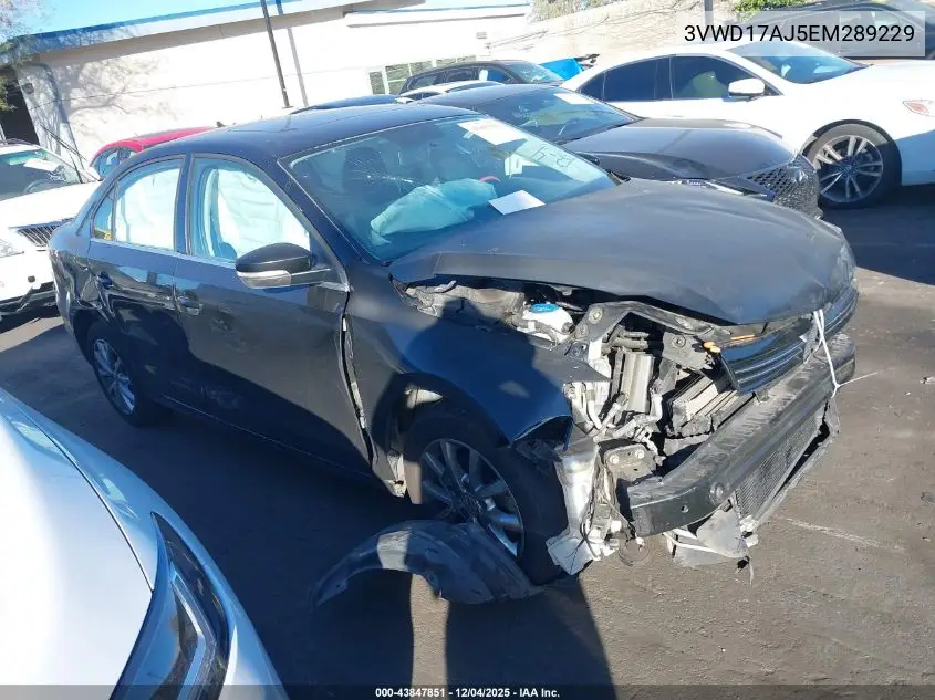 3VWD17AJ5EM289229 2014 Volkswagen Jetta 1.8T Se