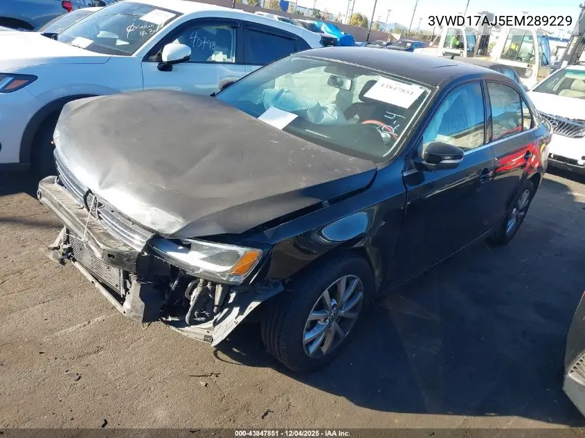 3VWD17AJ5EM289229 2014 Volkswagen Jetta 1.8T Se