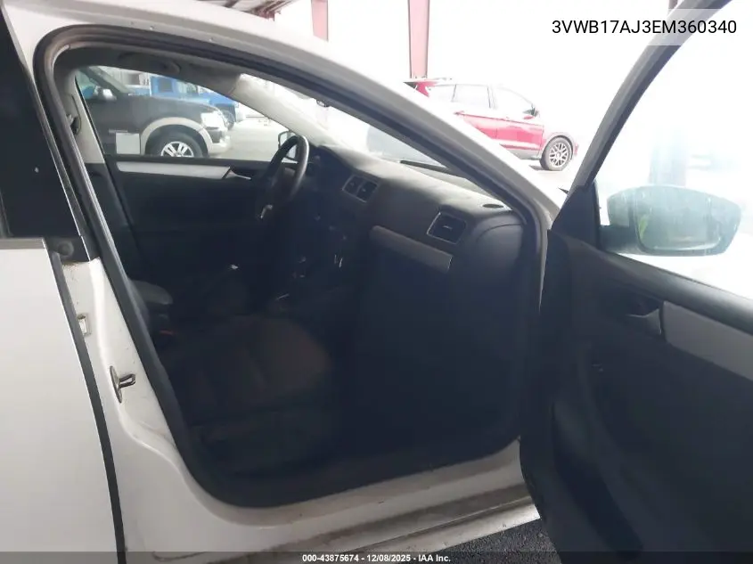 3VWB17AJ3EM360340 2014 Volkswagen Jetta 1.8T Se