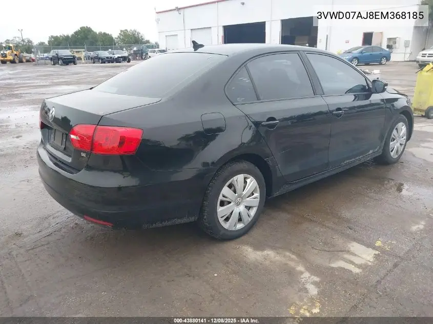 3VWD07AJ8EM368185 2014 Volkswagen Jetta 1.8T Se