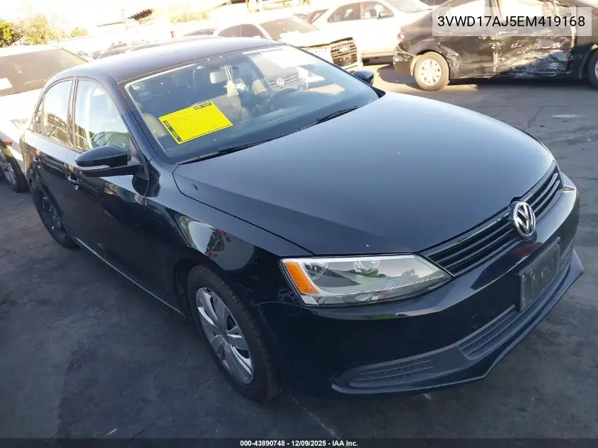 3VWD17AJ5EM419168 2014 Volkswagen Jetta 1.8T Se