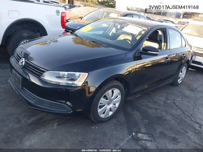 3VWD17AJ5EM419168 2014 Volkswagen Jetta 1.8T Se