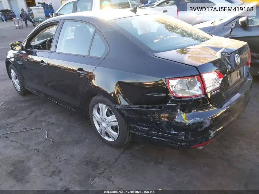3VWD17AJ5EM419168 2014 Volkswagen Jetta 1.8T Se