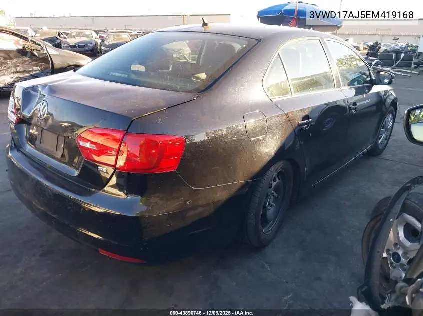 3VWD17AJ5EM419168 2014 Volkswagen Jetta 1.8T Se