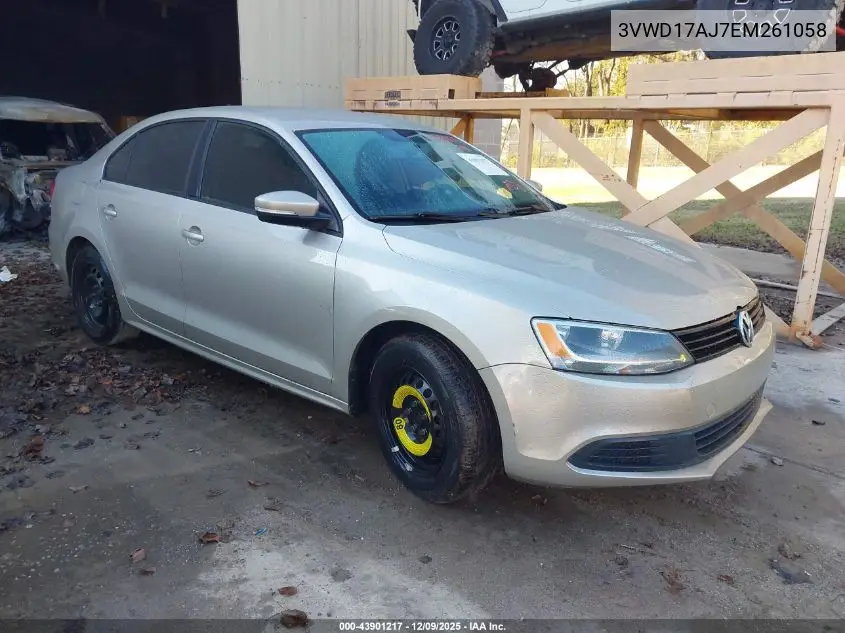3VWD17AJ7EM261058 2014 Volkswagen Jetta 1.8T Se