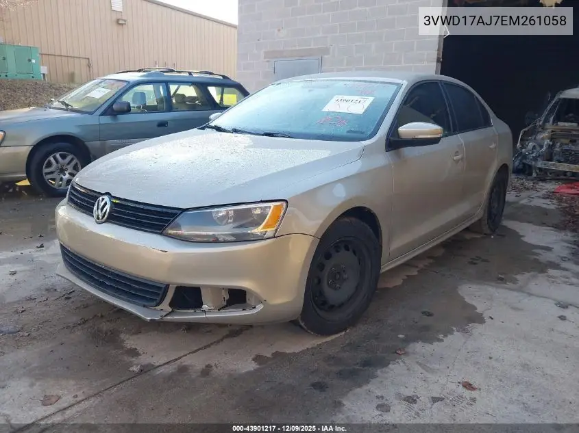 3VWD17AJ7EM261058 2014 Volkswagen Jetta 1.8T Se