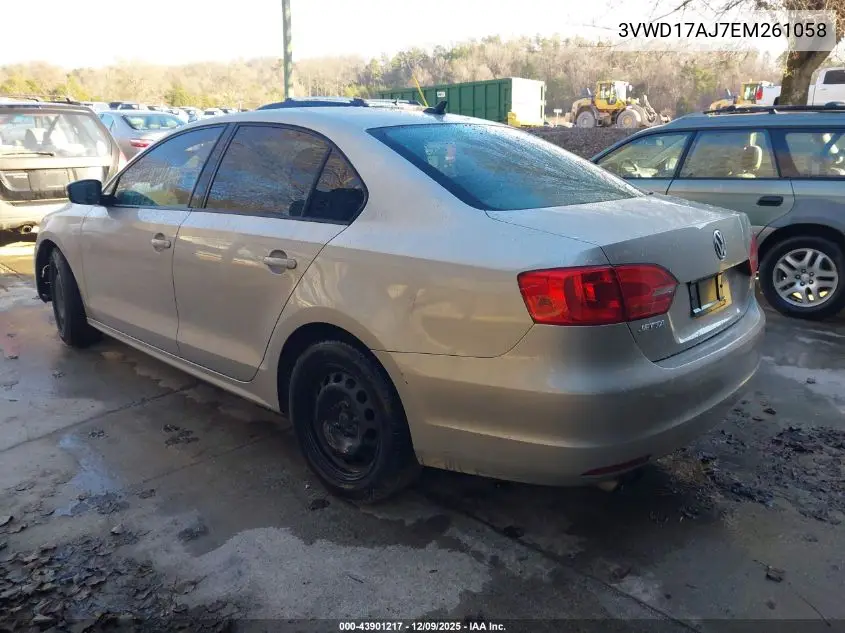 3VWD17AJ7EM261058 2014 Volkswagen Jetta 1.8T Se