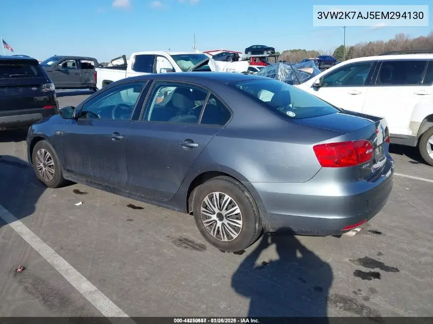 3VW2K7AJ5EM294130 2014 Volkswagen Jetta 2.0L S