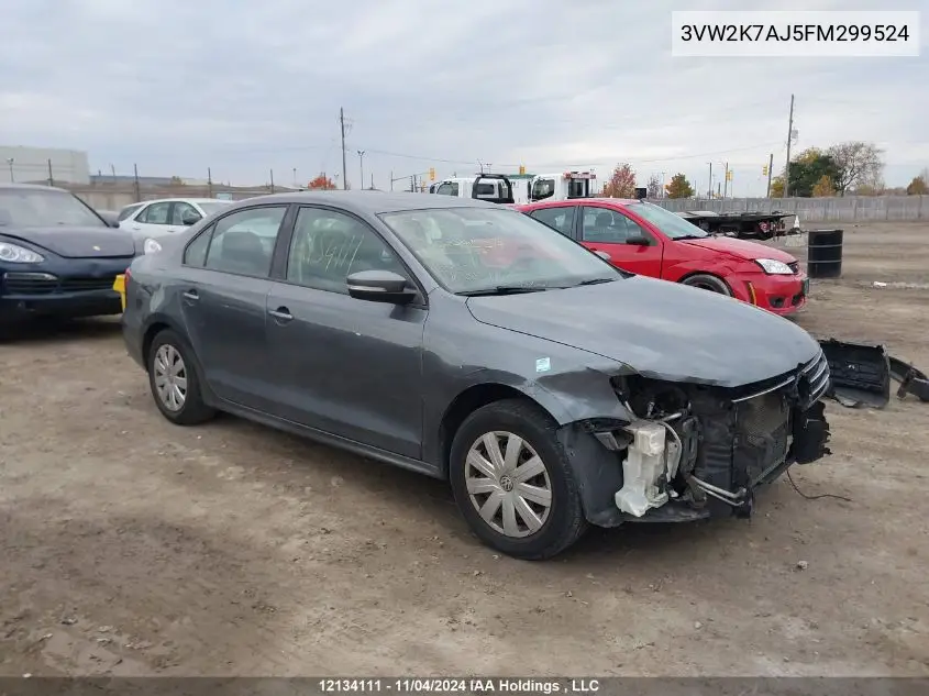3VW2K7AJ5FM299524 2015 Volkswagen Jetta Sedan