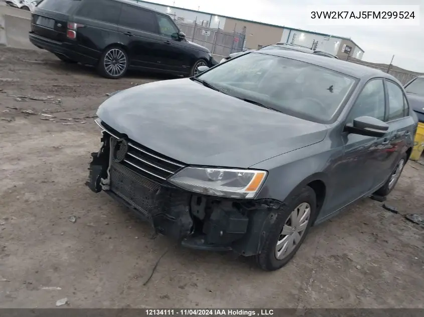 3VW2K7AJ5FM299524 2015 Volkswagen Jetta Sedan