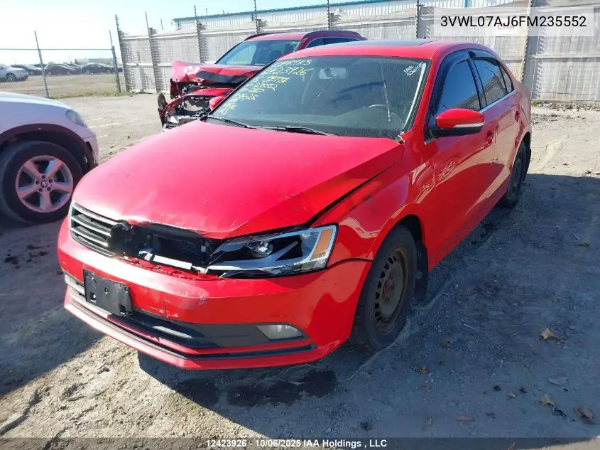 3VWL07AJ6FM235552 2015 Volkswagen Jetta 1.8 Tsi Highline