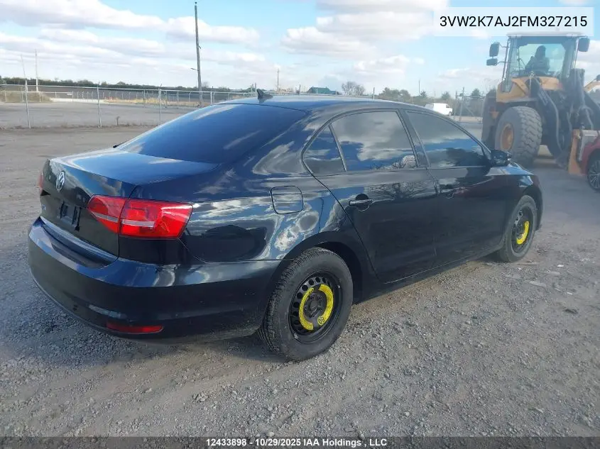 3VW2K7AJ2FM327215 2015 Volkswagen Jetta 2.0L Trendline/2.0L Trendline+