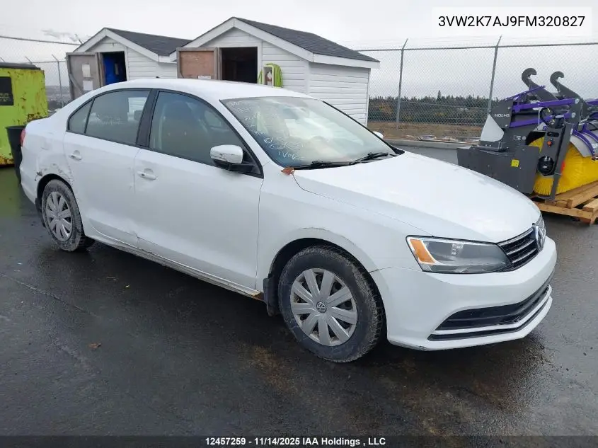 3VW2K7AJ9FM320827 2015 Volkswagen Jetta 2.0L Trendline/2.0L Trendline+