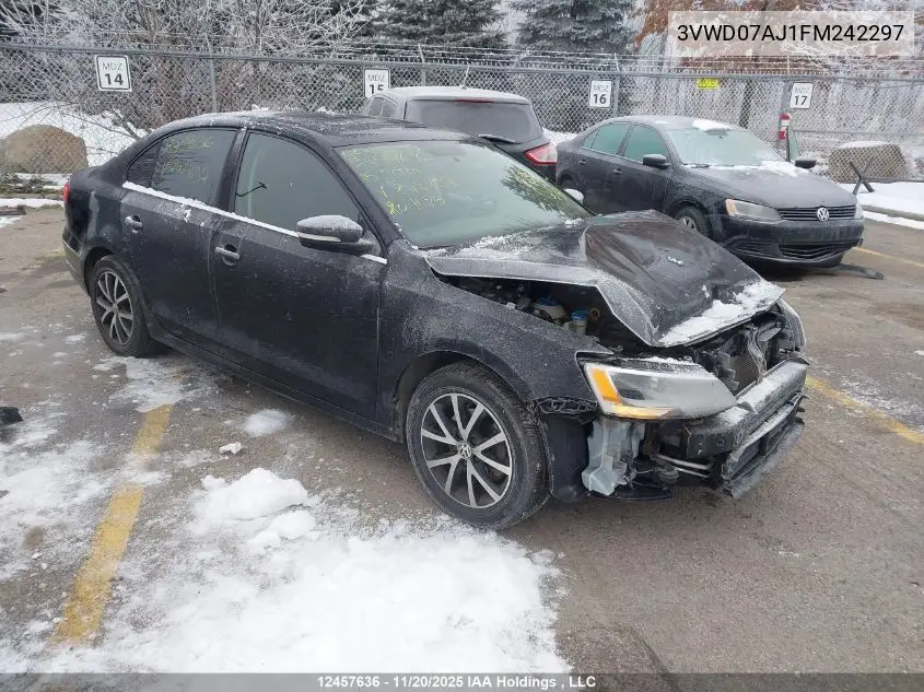 3VWD07AJ1FM242297 2015 Volkswagen Jetta Se