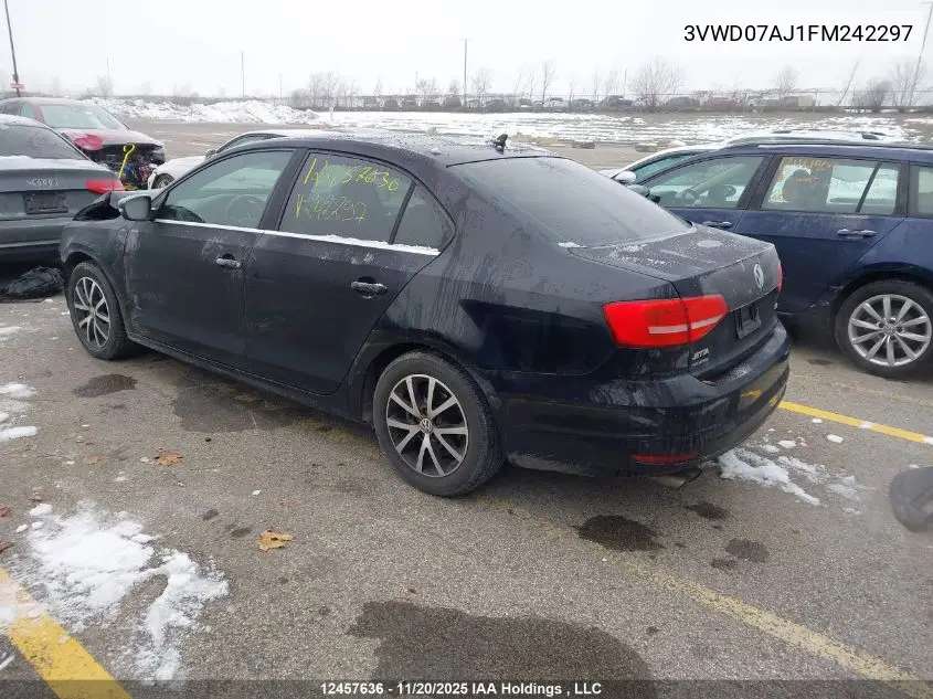3VWD07AJ1FM242297 2015 Volkswagen Jetta Se