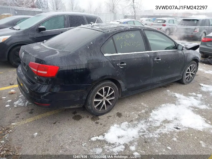 3VWD07AJ1FM242297 2015 Volkswagen Jetta Se