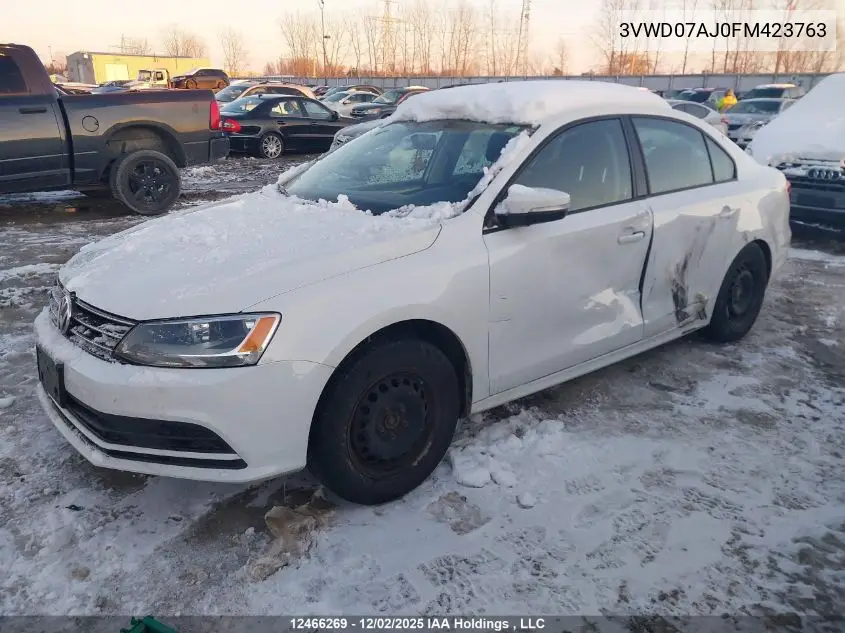 3VWD07AJ0FM423763 2015 Volkswagen Jetta 1.8 Tsi Comfortline/1.8 Tsi Trendline+