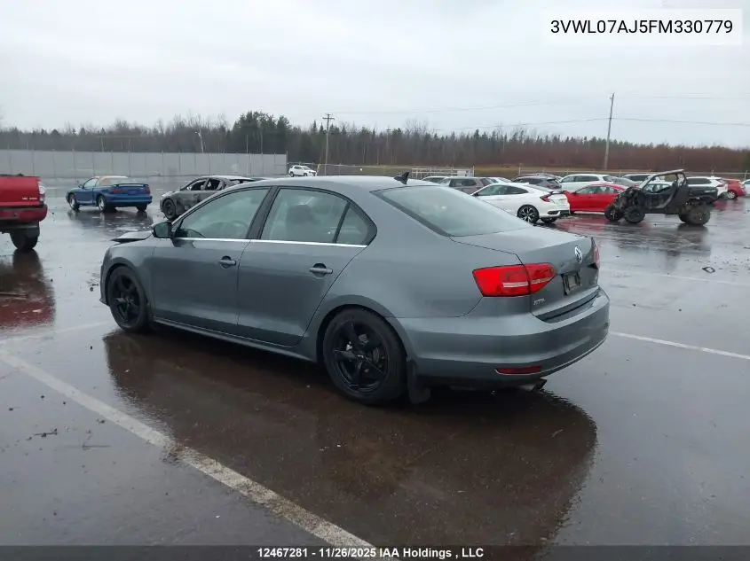 3VWL07AJ5FM330779 2015 Volkswagen Jetta 1.8 Tsi Highline