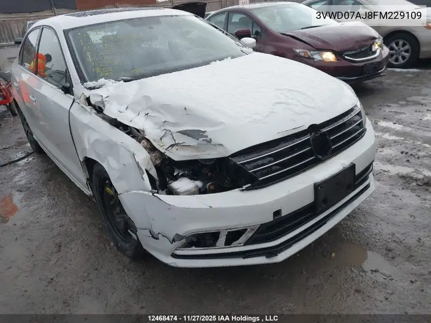 3VWD07AJ8FM229109 2015 Volkswagen Jetta Se