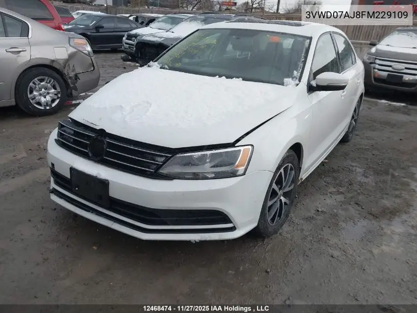 3VWD07AJ8FM229109 2015 Volkswagen Jetta Se