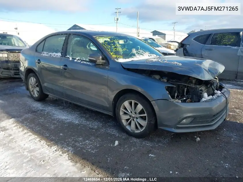 3VWDA7AJ5FM271265 2015 Volkswagen Jetta Tdi