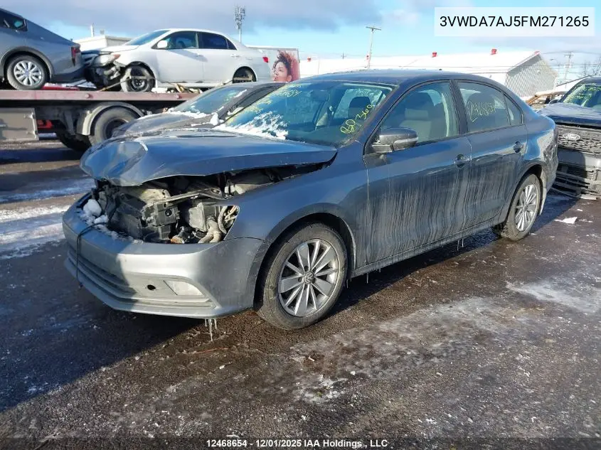 3VWDA7AJ5FM271265 2015 Volkswagen Jetta Tdi