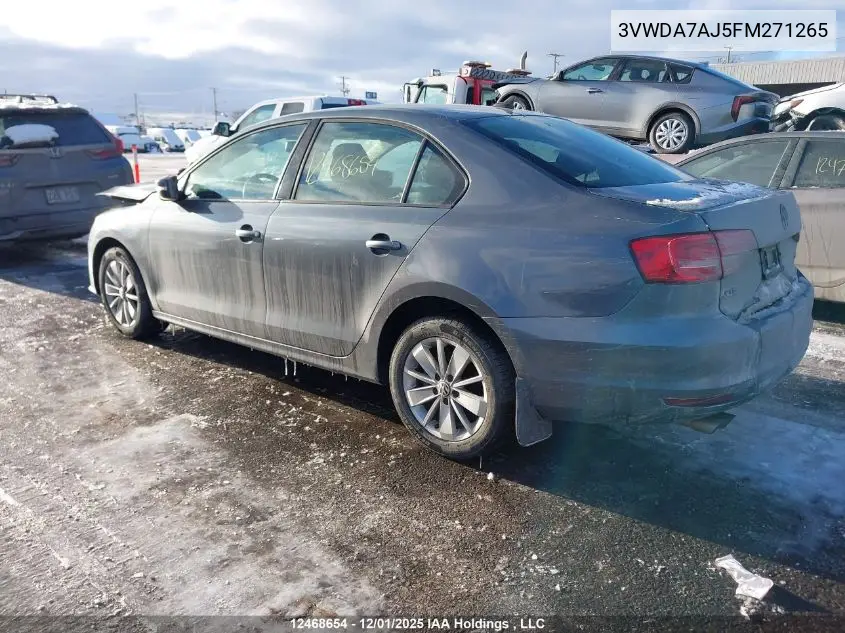 3VWDA7AJ5FM271265 2015 Volkswagen Jetta Tdi