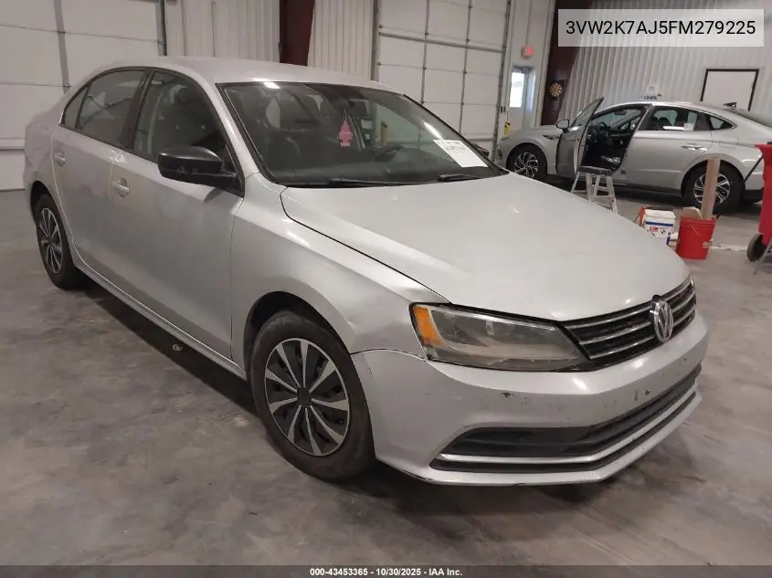 3VW2K7AJ5FM279225 2015 Volkswagen Jetta 2.0L S