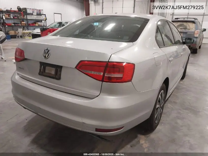 3VW2K7AJ5FM279225 2015 Volkswagen Jetta 2.0L S