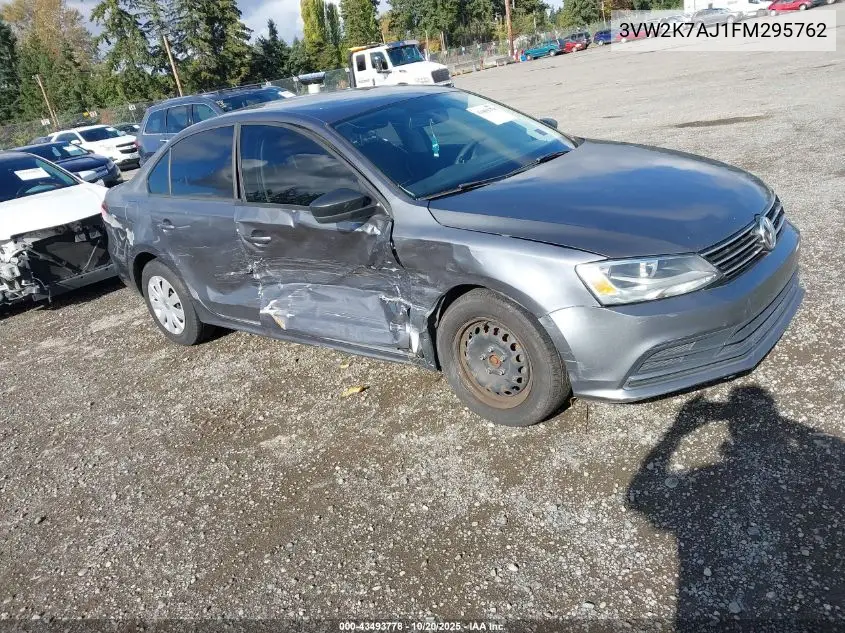 3VW2K7AJ1FM295762 2015 Volkswagen Jetta 2.0L S