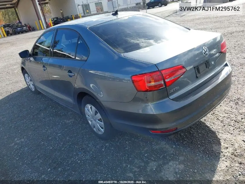 3VW2K7AJ1FM295762 2015 Volkswagen Jetta 2.0L S