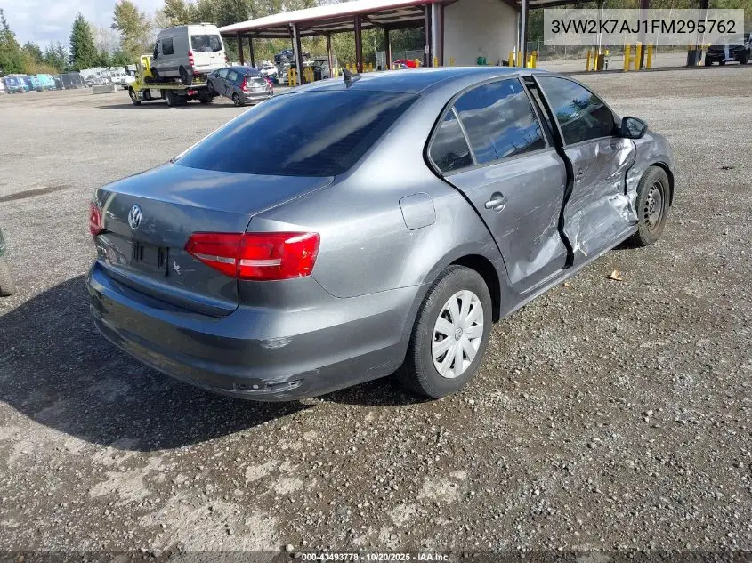 3VW2K7AJ1FM295762 2015 Volkswagen Jetta 2.0L S