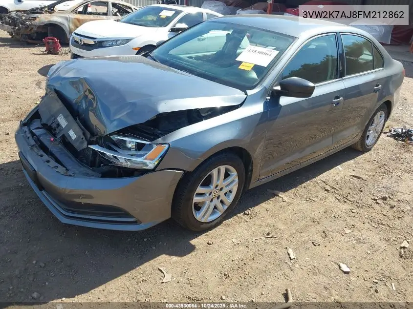 3VW2K7AJ8FM212862 2015 Volkswagen Jetta 2.0L S
