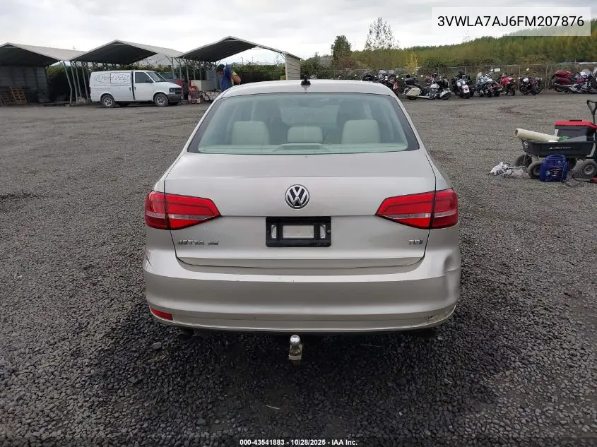 3VWLA7AJ6FM207876 2015 Volkswagen Jetta 2.0L Tdi Se