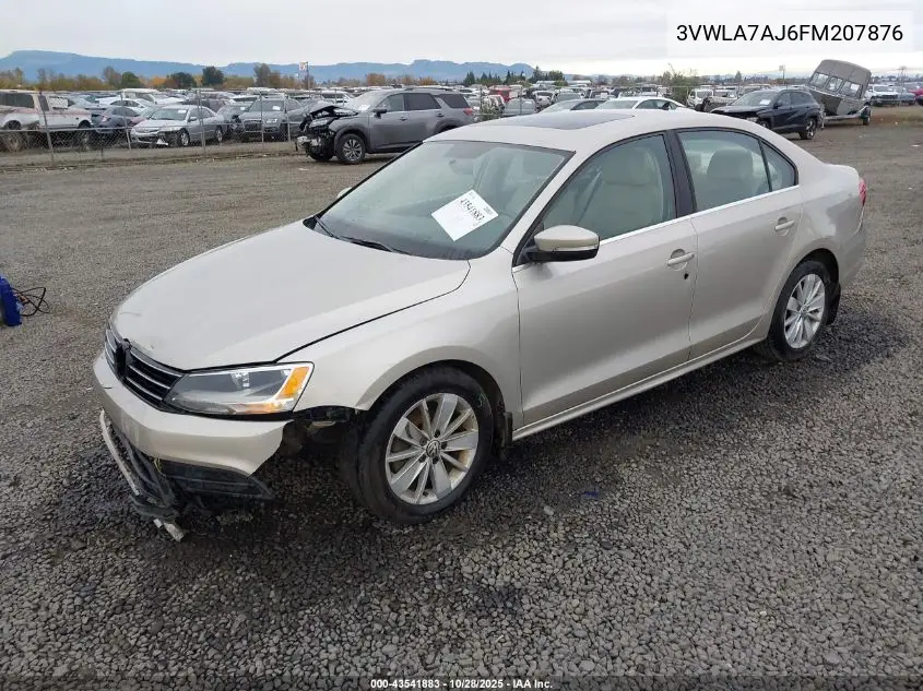 3VWLA7AJ6FM207876 2015 Volkswagen Jetta 2.0L Tdi Se