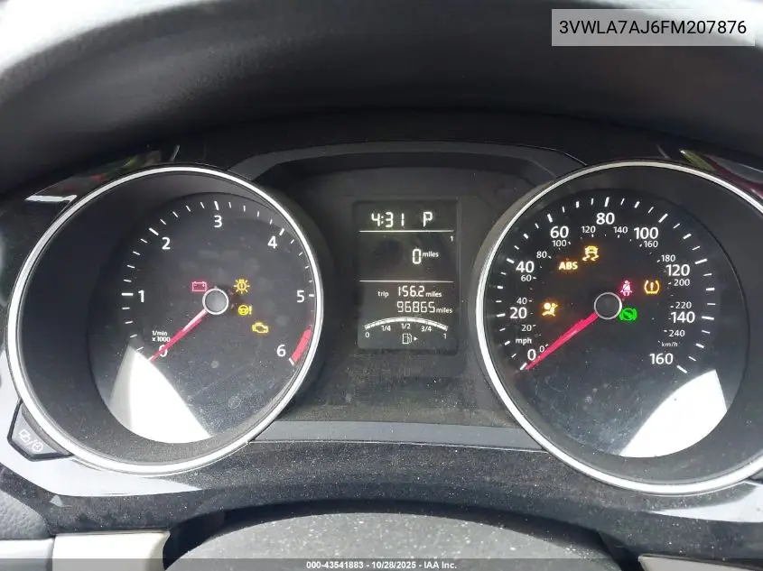 3VWLA7AJ6FM207876 2015 Volkswagen Jetta 2.0L Tdi Se
