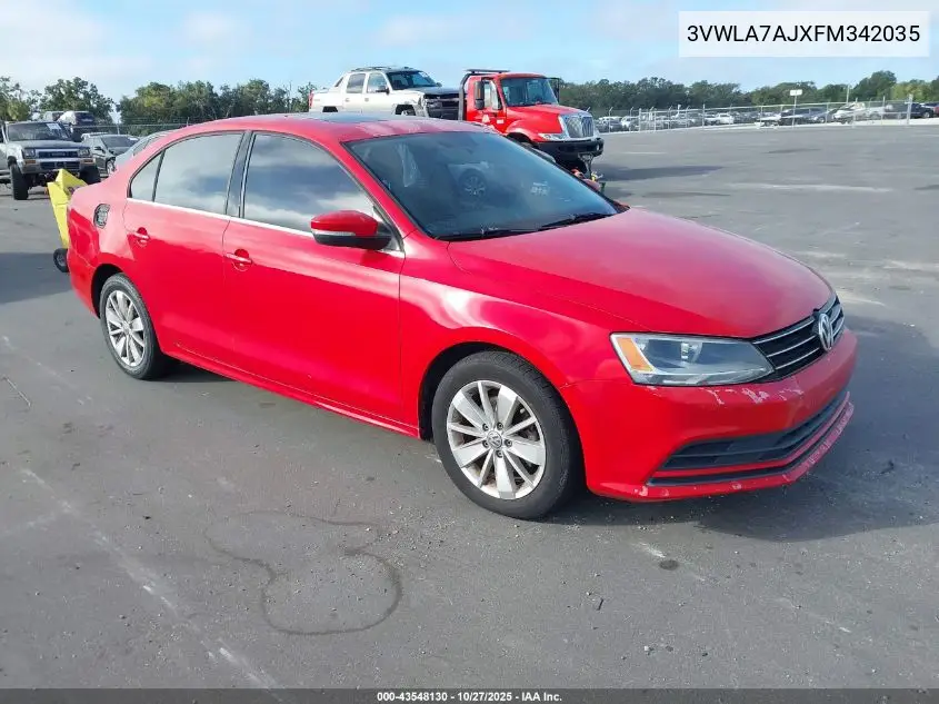 3VWLA7AJXFM342035 2015 Volkswagen Jetta 2.0L Tdi Se