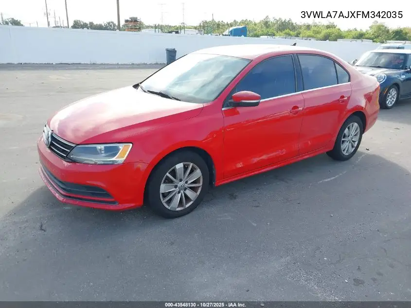 3VWLA7AJXFM342035 2015 Volkswagen Jetta 2.0L Tdi Se
