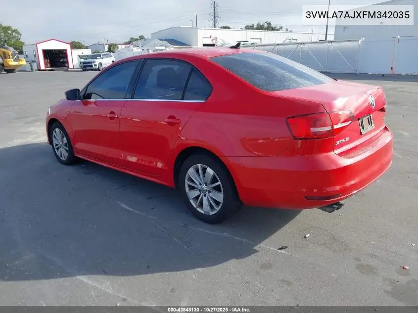 3VWLA7AJXFM342035 2015 Volkswagen Jetta 2.0L Tdi Se