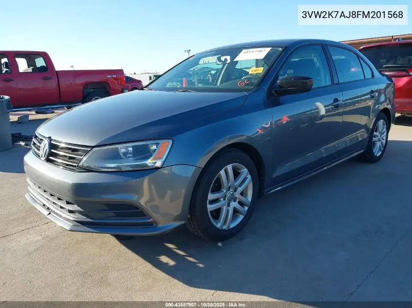 3VW2K7AJ8FM201568 2015 Volkswagen Jetta 2.0L S