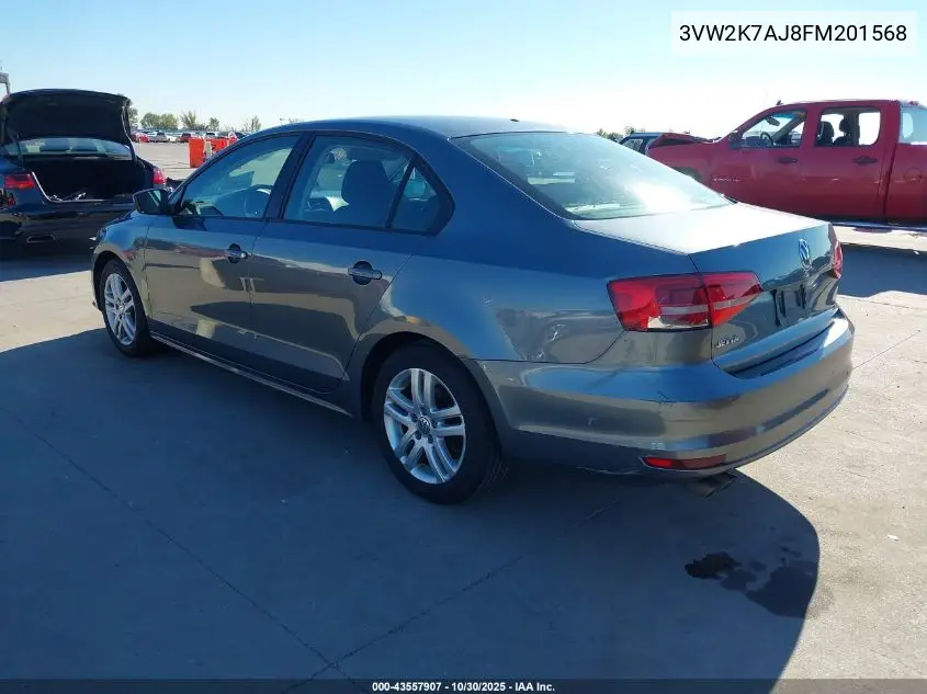 3VW2K7AJ8FM201568 2015 Volkswagen Jetta 2.0L S